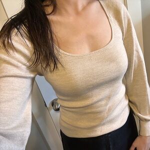 Other Stories Elegant Cream Sweater